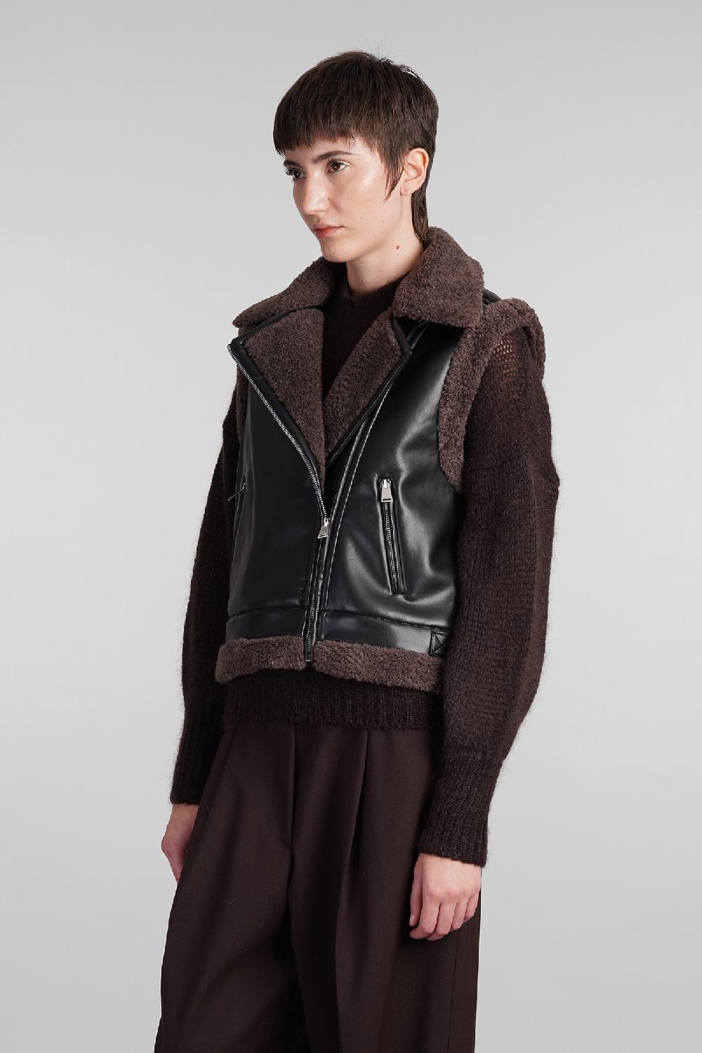 Deliberti Simkhai Montone Daniels In Poliuretano Nero Cod. 409624 - Deliberti The Luxury Shopping