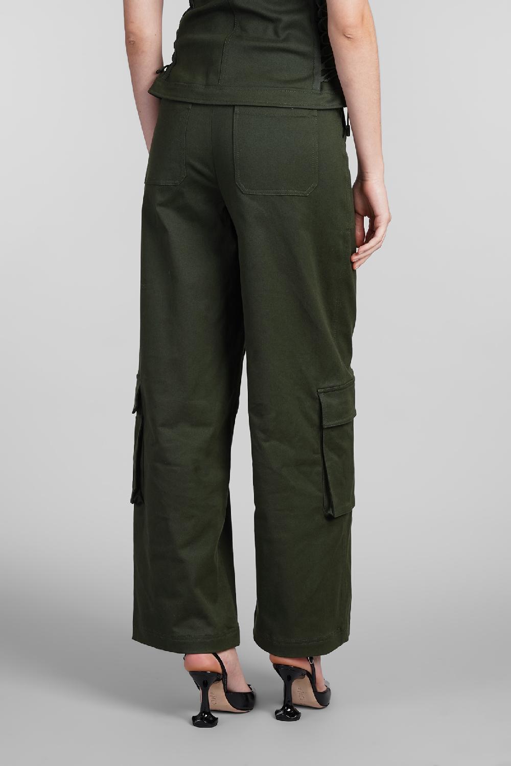Deliberti Simkhai Pantalone Fabiana In Cotone Verde Cod. 409621 - Deliberti The Luxury Shopping