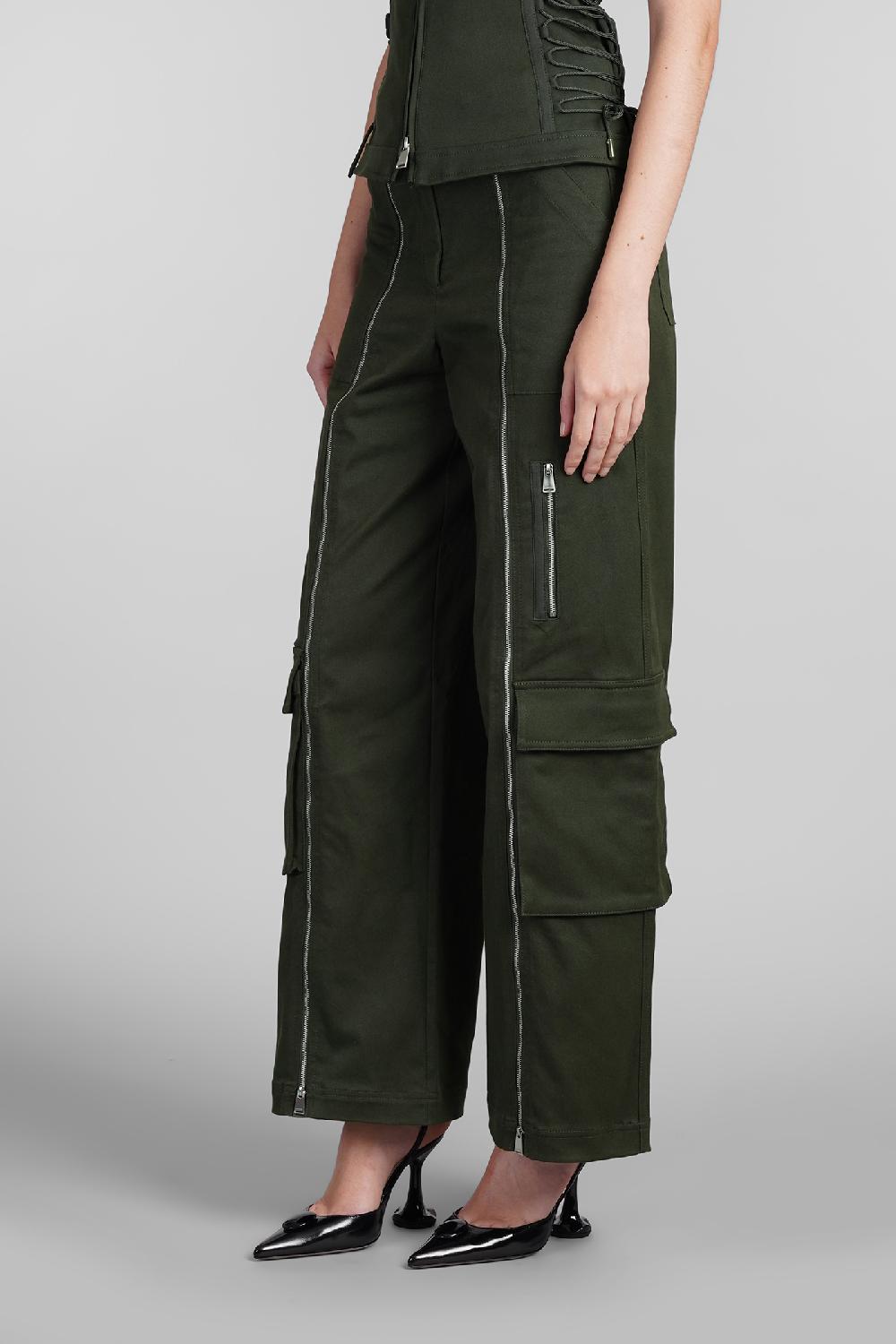 Deliberti Simkhai Pantalone Fabiana In Cotone Verde Cod. 409621 - Deliberti The Luxury Shopping
