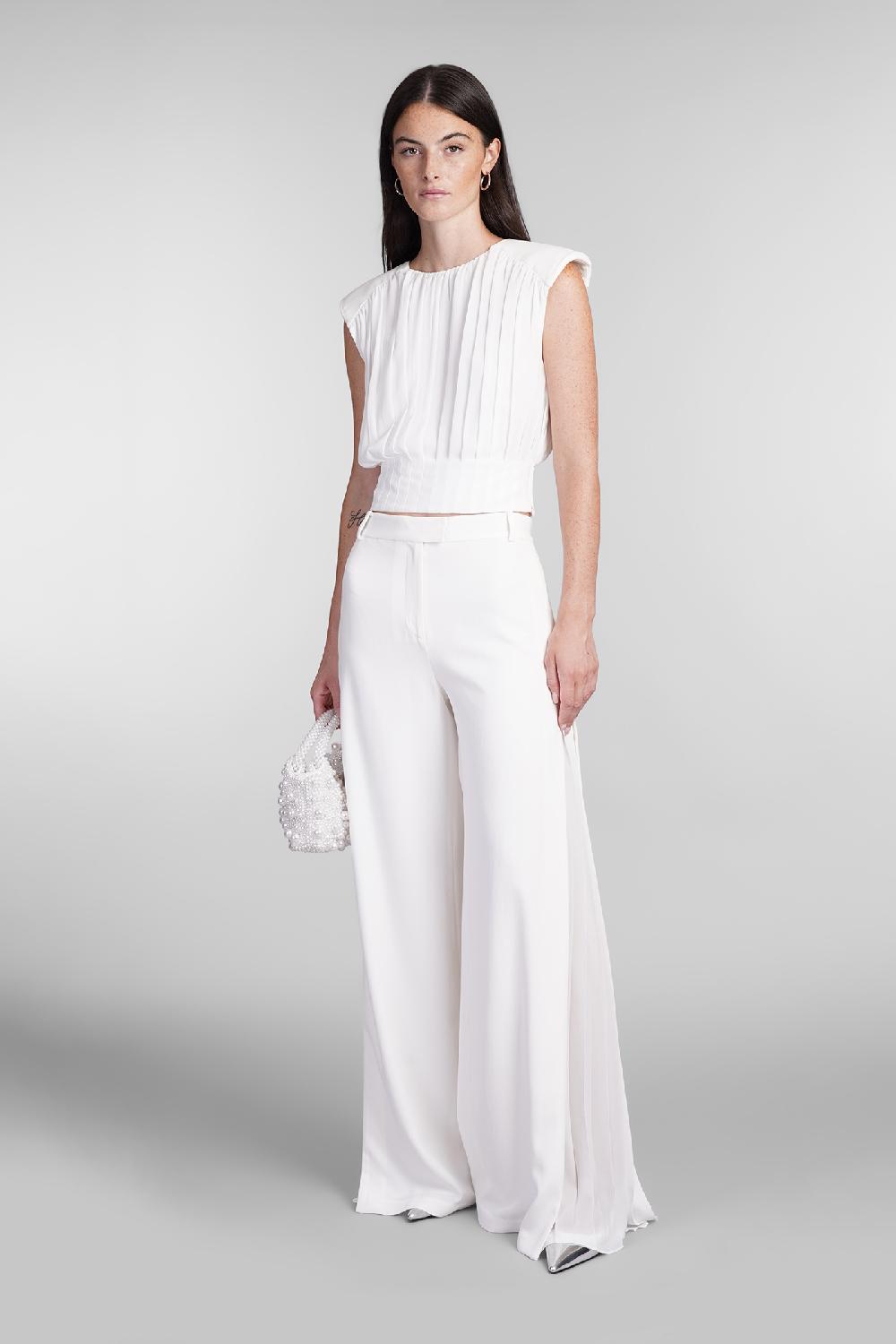 Deliberti Simkhai Pantalone Lilo In Acetato Beige Cod. 403505 - Deliberti The Luxury Shopping