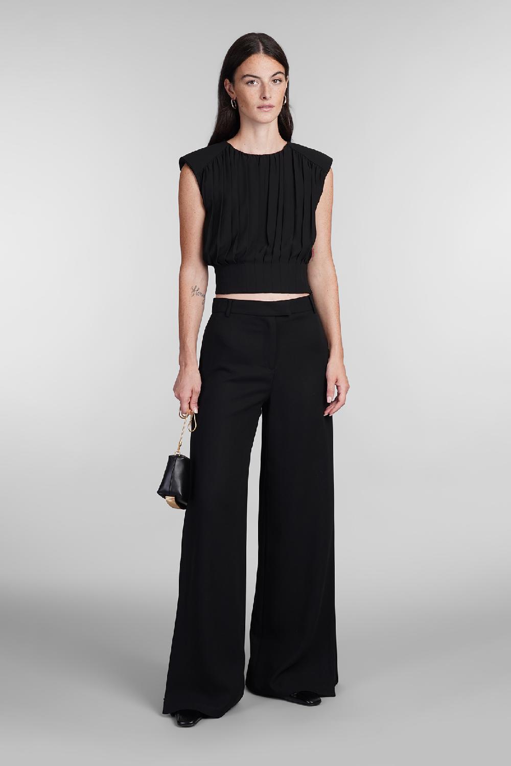 Deliberti Simkhai Pantalone Lilo In Acetato Nero Cod. 403504 - Deliberti The Luxury Shopping