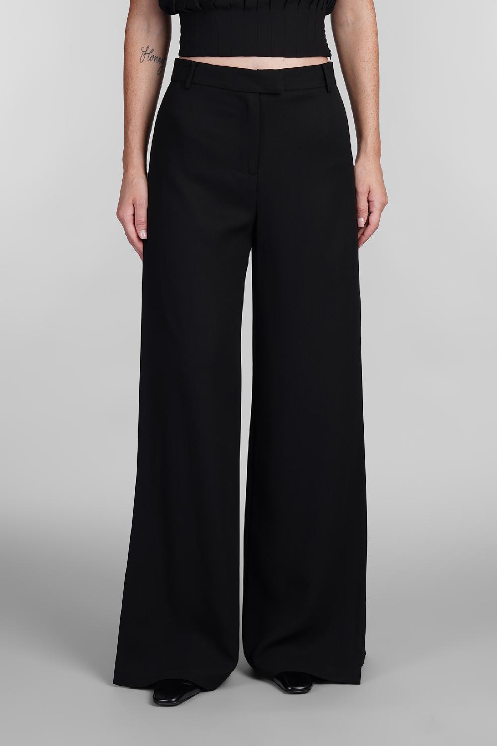 Deliberti Simkhai Pantalone lilo in acetato nero cod. 403504 - Deliberti The Luxury Shopping