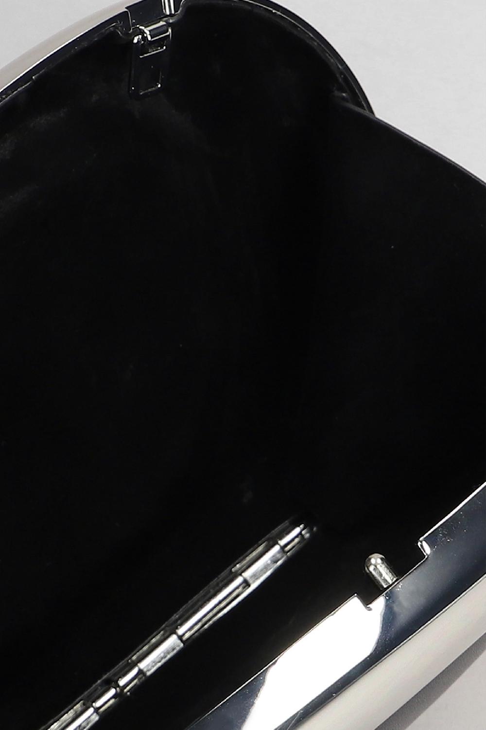 Deliberti Simkhai Pochette Luna In Lega Metallica Argento Cod. 409628 - Deliberti The Luxury Shopping