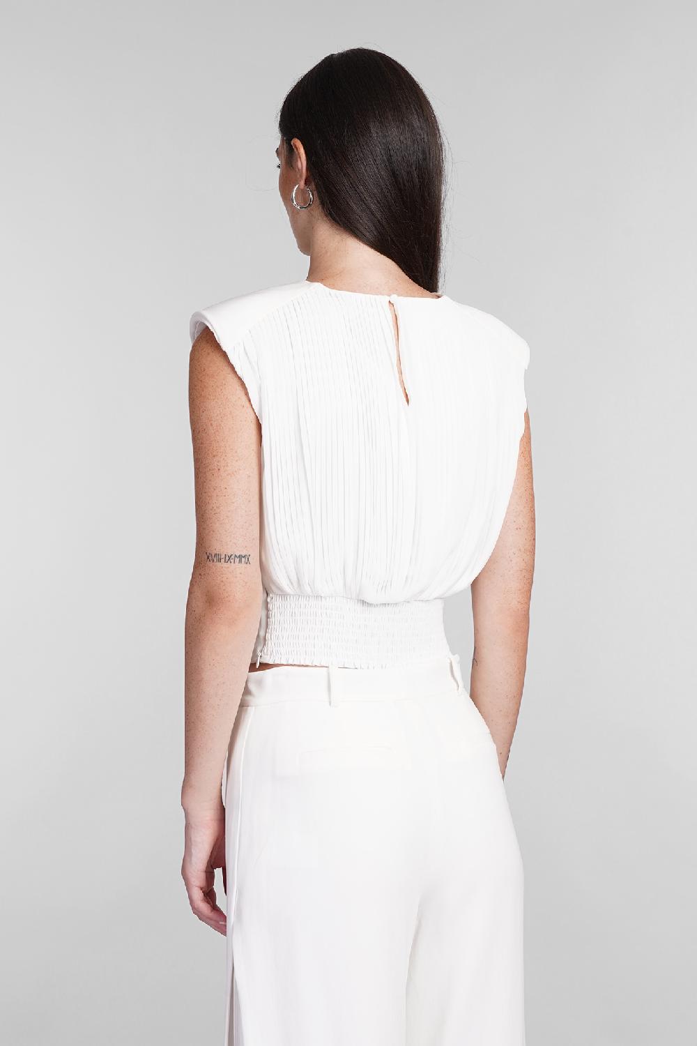 Deliberti Simkhai Topwear Matilda In Poliestere Bianco Cod. 403502 - Deliberti The Luxury Shopping