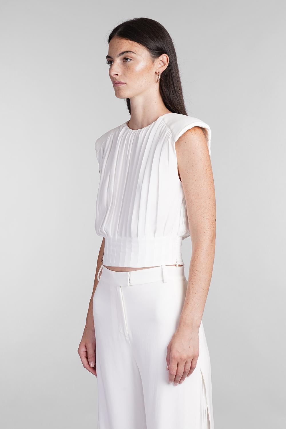 Deliberti Simkhai Topwear Matilda In Poliestere Bianco Cod. 403502 - Deliberti The Luxury Shopping