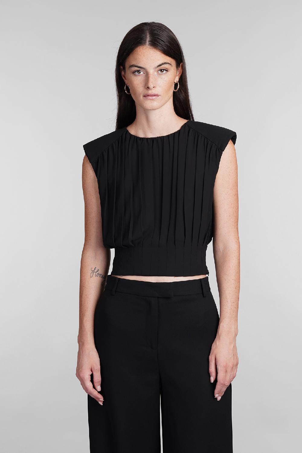 Deliberti Simkhai Topwear matilda in poliestere nero cod. 403501 - Deliberti The Luxury Shopping