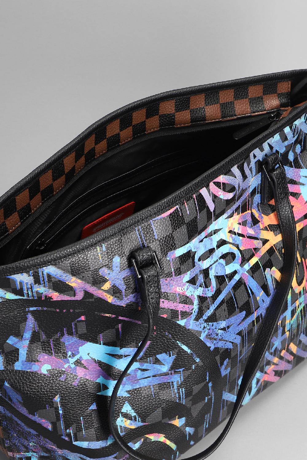 Deliberti Sprayground Tote In Pvc Marrone Cod. 404802 - Deliberti The Luxury Shopping