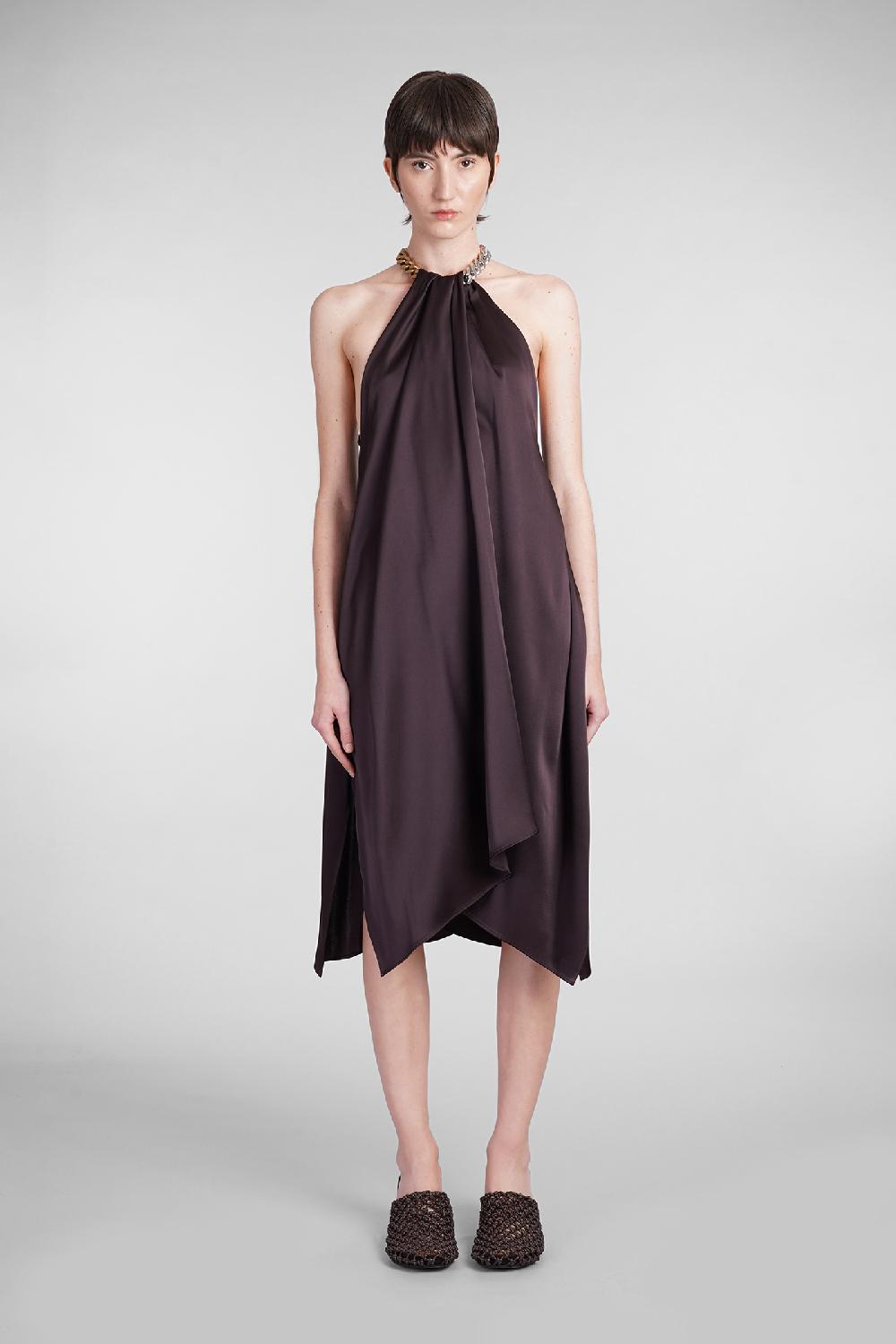 Deliberti Stella McCartney Abito in acetato marrone cod. 401623 - Deliberti The Luxury Shopping