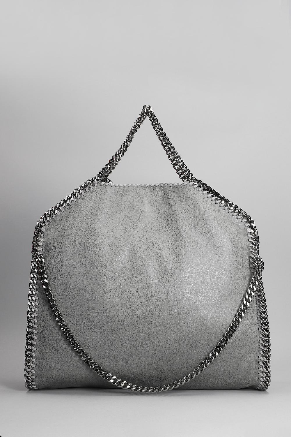 Deliberti Stella McCartney Borsa a spalla falabella in ecopelle grigia cod. 309255 - Deliberti The Luxury Shopping