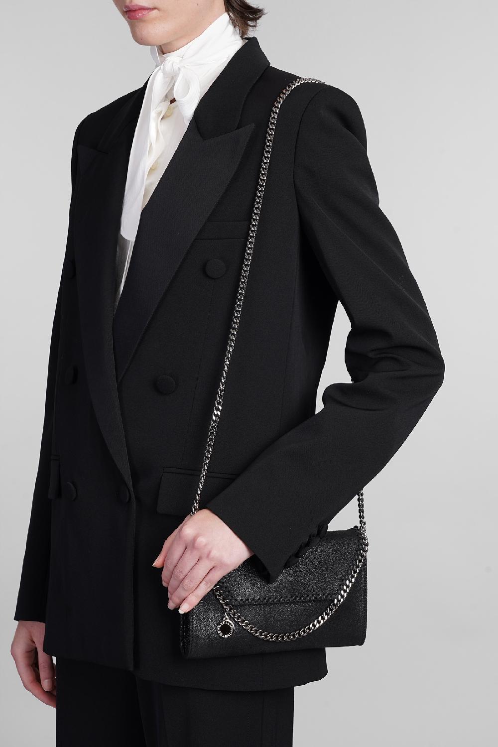 Deliberti Stella McCartney Borsa A Spalla Falabella In Ecopelle Nera Cod. 391563 - Deliberti The Luxury Shopping