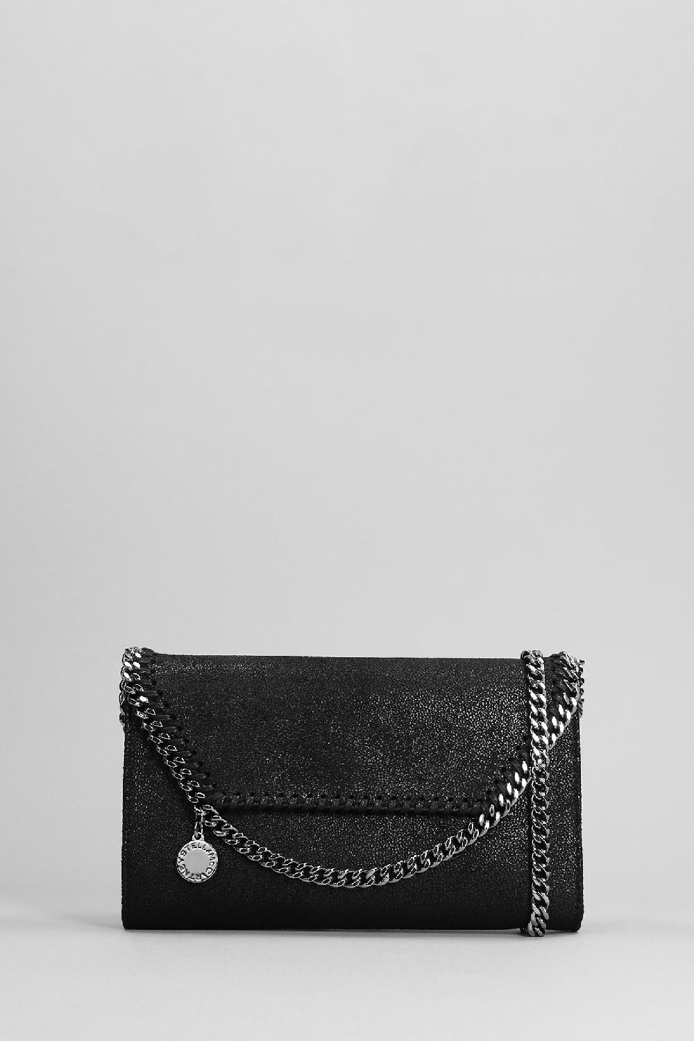 Deliberti Stella McCartney Borsa a spalla falabella in ecopelle nera cod. 391563 - Deliberti The Luxury Shopping