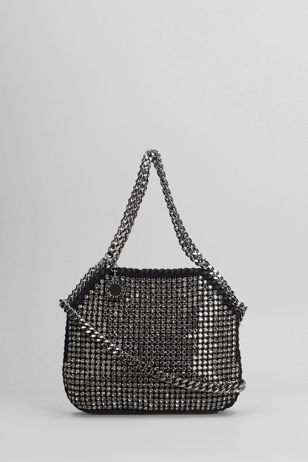 Deliberti Stella McCartney Borsa a spalla falabella in poliammide nera cod. 402915 - Deliberti The Luxury Shopping