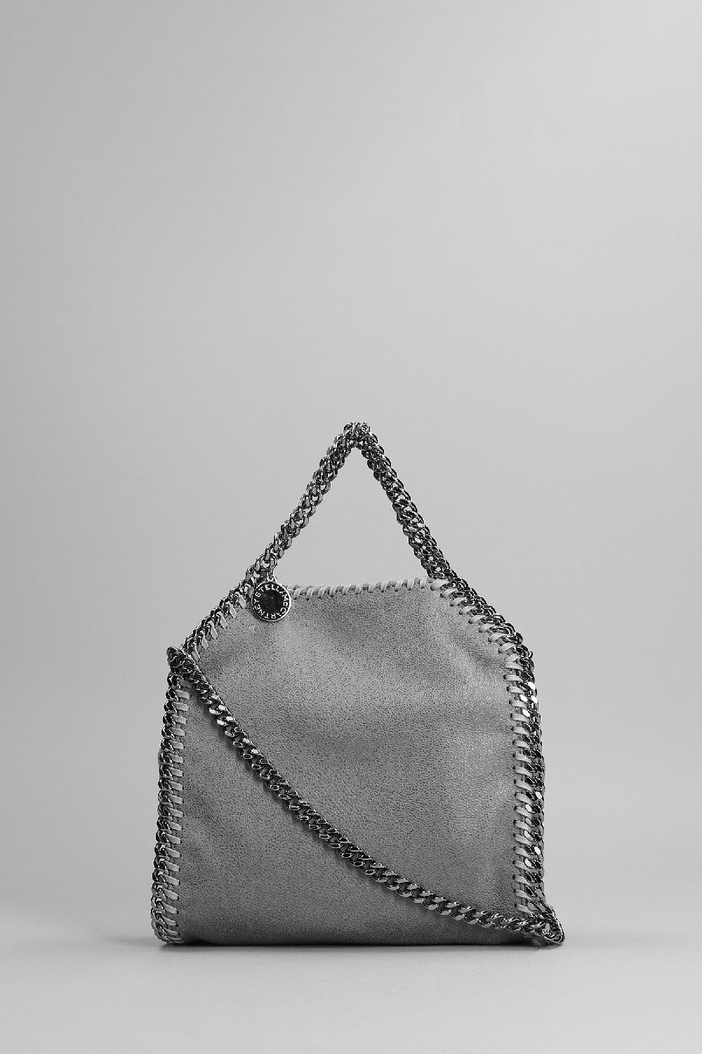 Deliberti Stella McCartney Borsa a spalla falabella in poliestere grigio cod. 369689 - Deliberti The Luxury Shopping