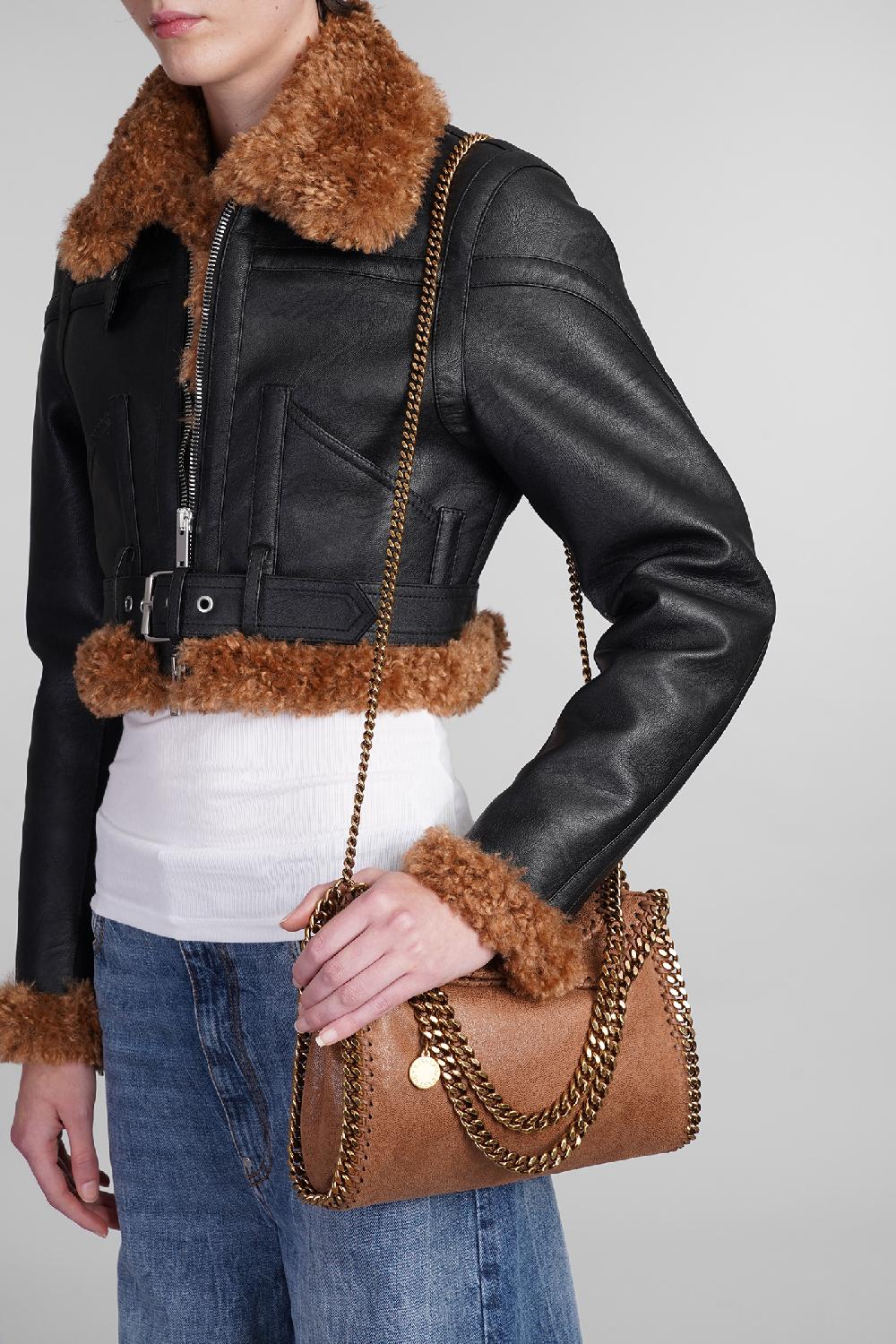 Deliberti Stella McCartney Borsa A Spalla Falabella In Poliestere Marrone Cod. 401830 - Deliberti The Luxury Shopping