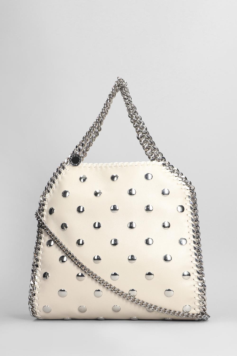 Deliberti Stella McCartney Borsa a spalla falabella in poliestere bianco cod. 402916 - Deliberti The Luxury Shopping