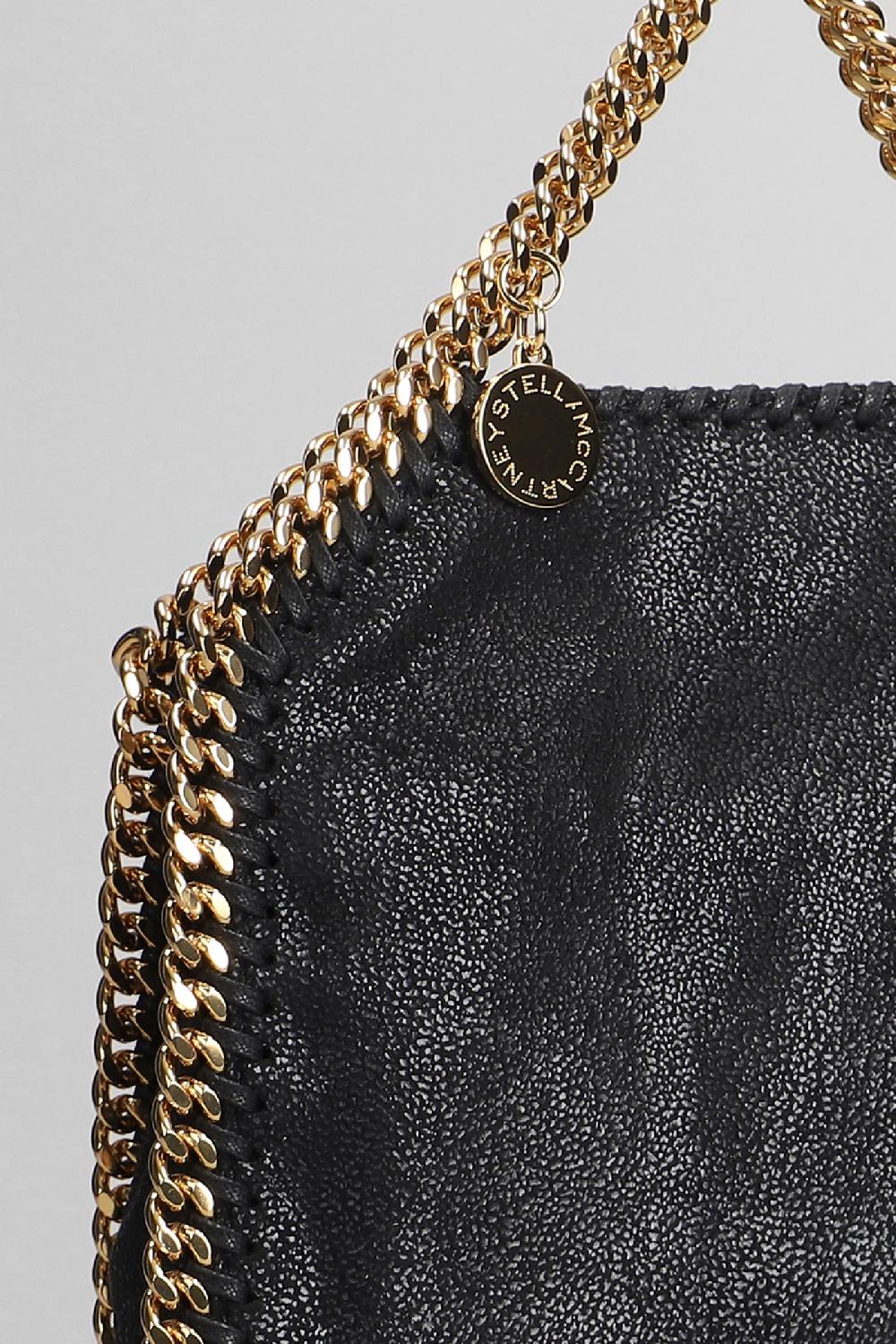 Deliberti Stella McCartney Borsa A Spalla Falabella In Poliestere Nero Cod. 402924 - Deliberti The Luxury Shopping