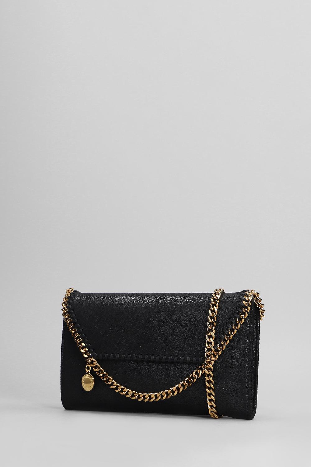 Deliberti Stella McCartney Borsa A Spalla Falabella In Poliestere Nero Cod. 402928 - Deliberti The Luxury Shopping