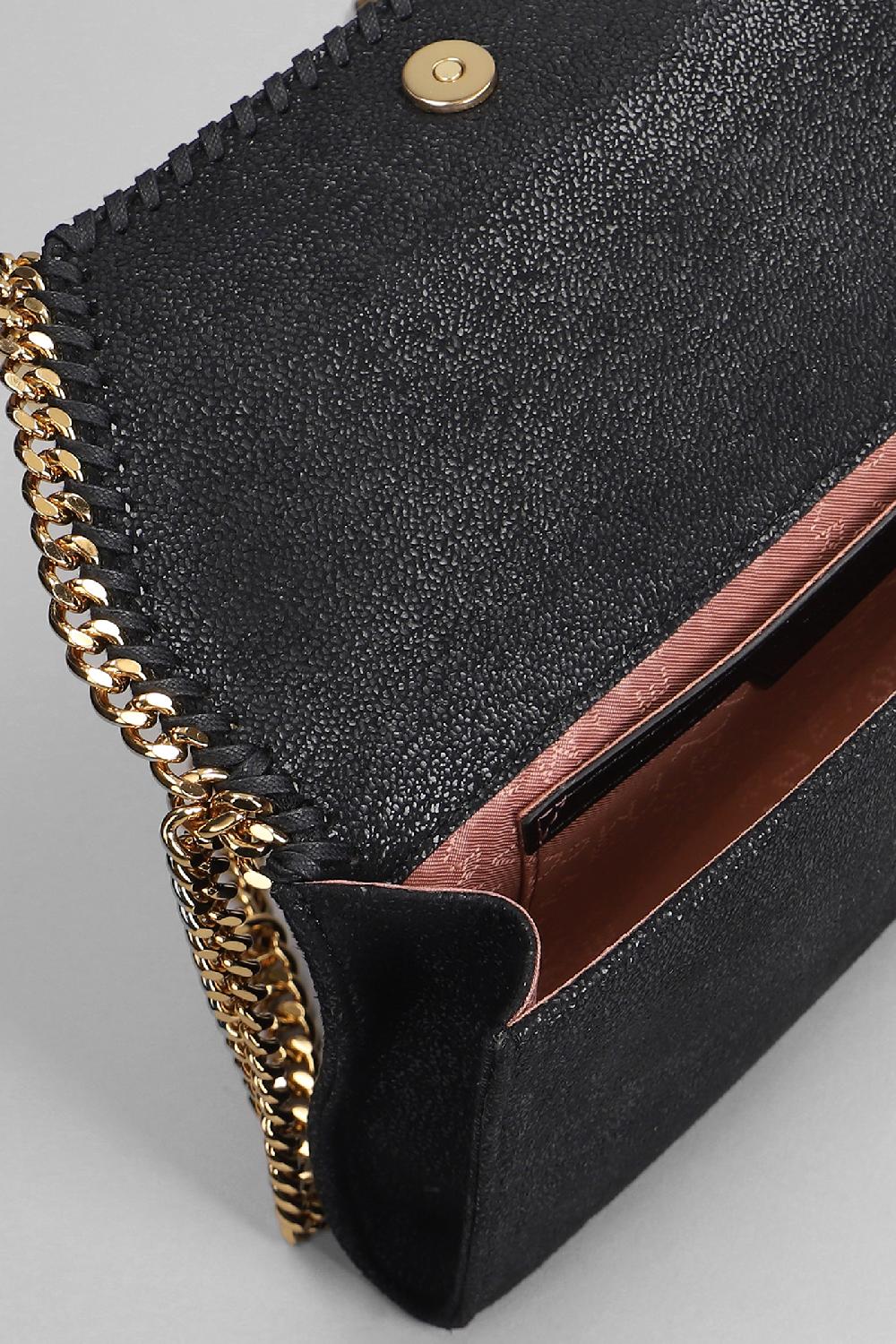 Deliberti Stella McCartney Borsa A Spalla Falabella In Poliestere Nero Cod. 402928 - Deliberti The Luxury Shopping