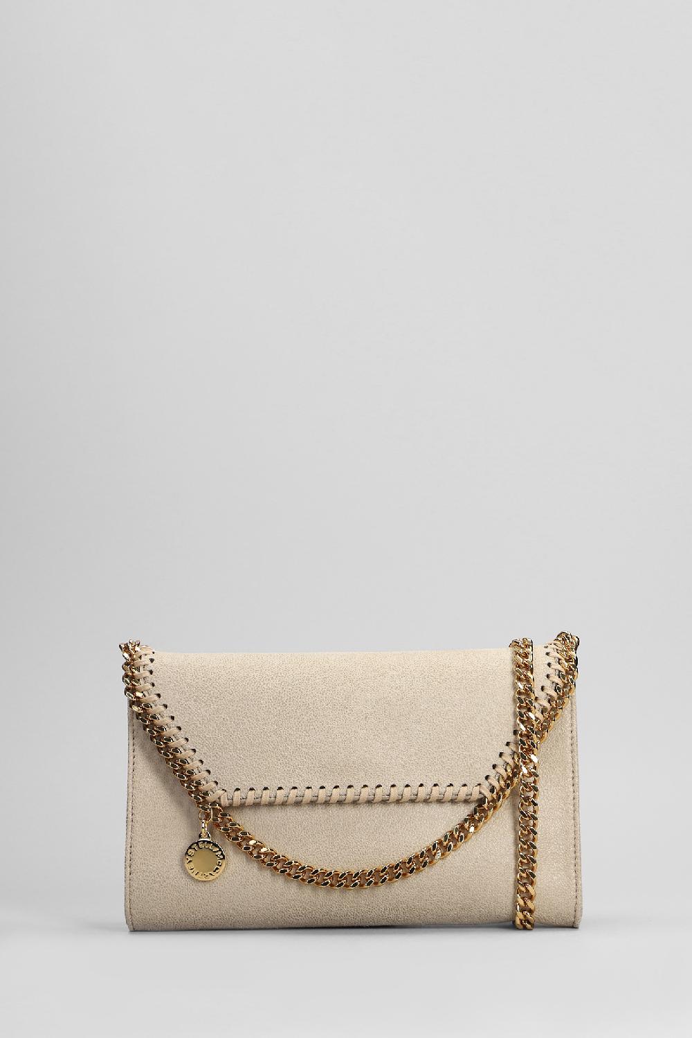 Deliberti Stella McCartney Borsa a spalla falabella in poliestere beige cod. 402929 - Deliberti The Luxury Shopping