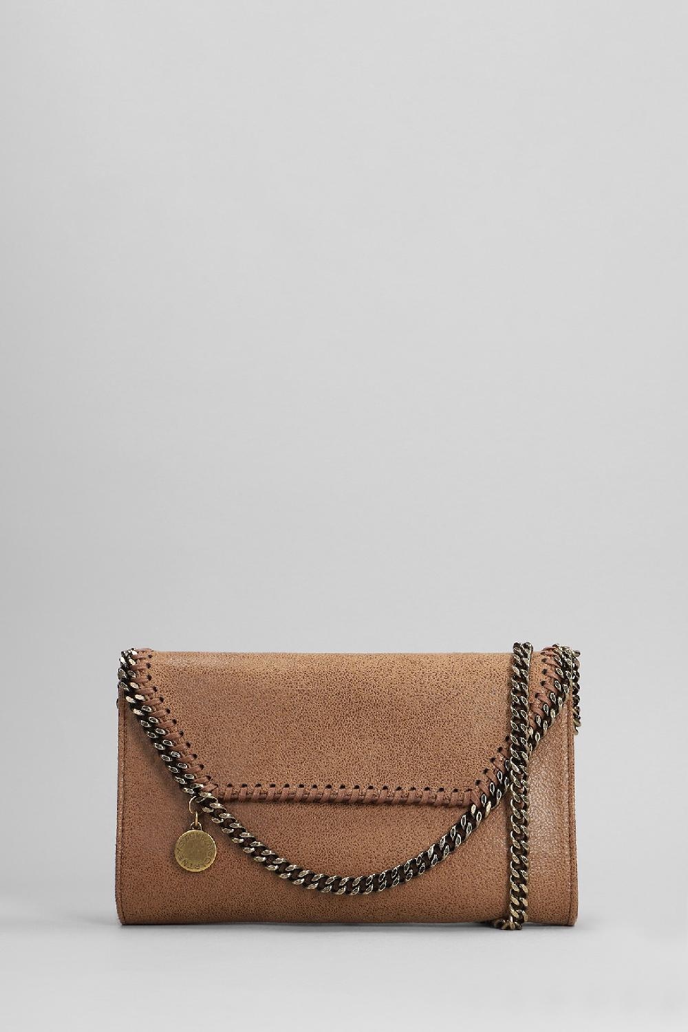 Deliberti Stella McCartney Borsa a spalla falabella in poliestere marrone cod. 401626 - Deliberti The Luxury Shopping