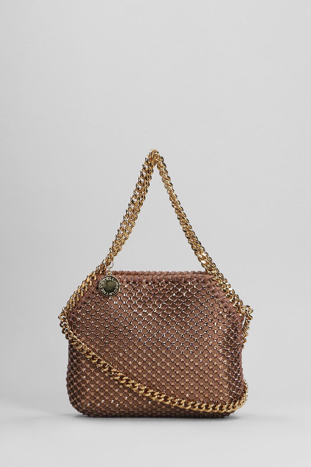 Deliberti Stella McCartney Borsa a spalla falabella in poliestere marrone cod. 401627 - Deliberti The Luxury Shopping