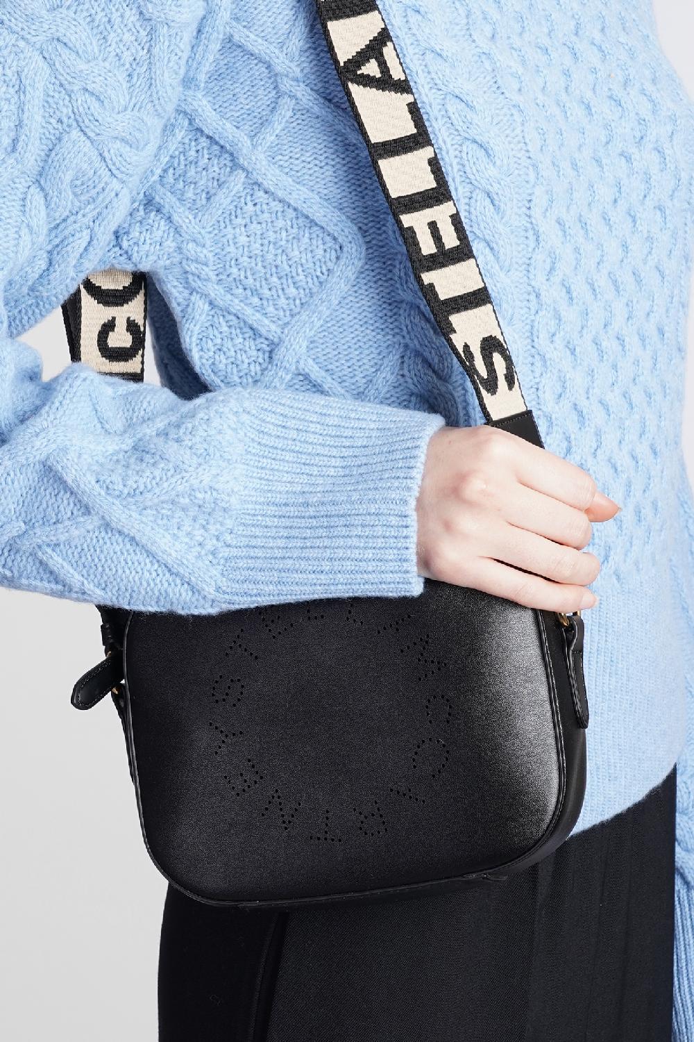 Deliberti Stella McCartney Borsa A Spalla In Ecopelle Nera Cod. 356468 - Deliberti The Luxury Shopping