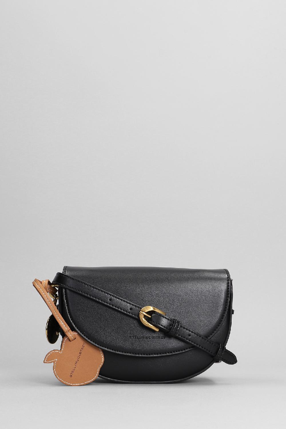 Deliberti Stella McCartney Borsa a spalla in poliammide nera cod. 399068 - Deliberti The Luxury Shopping