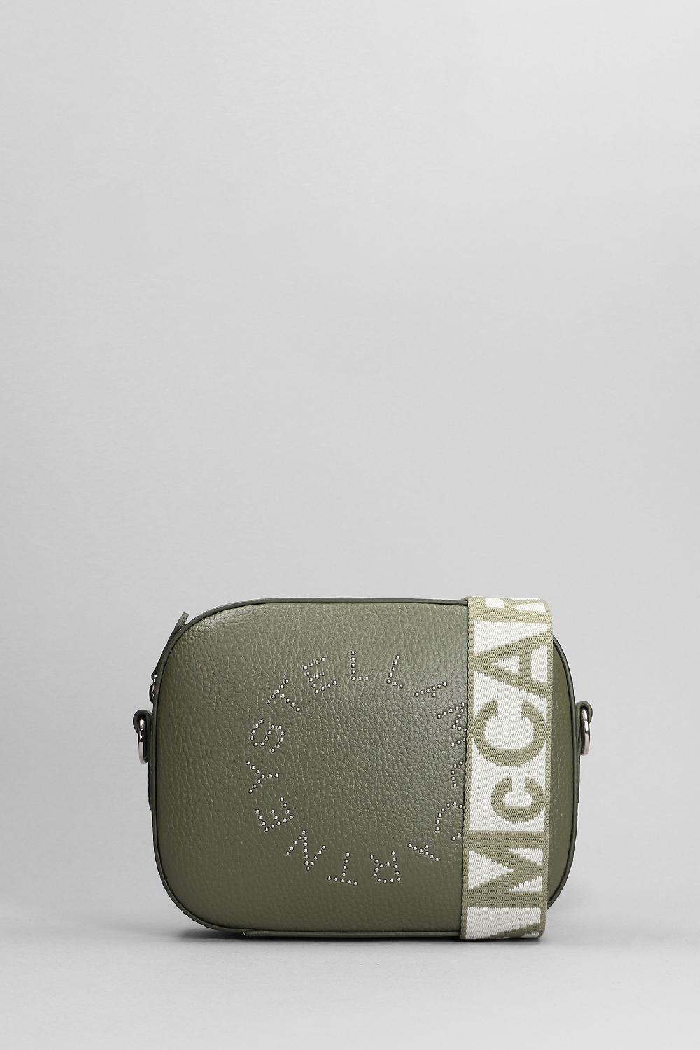 Deliberti Stella McCartney Borsa a spalla in poliammide verde cod. 392691 - Deliberti The Luxury Shopping
