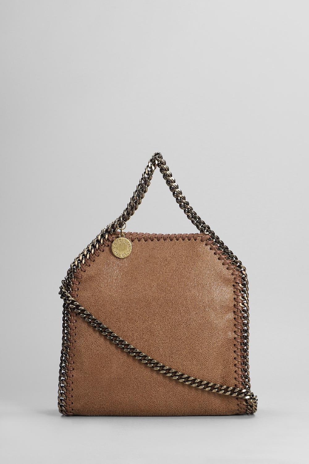 Deliberti Stella McCartney Borsa a spalla in poliestere marrone cod. 402472 - Deliberti The Luxury Shopping