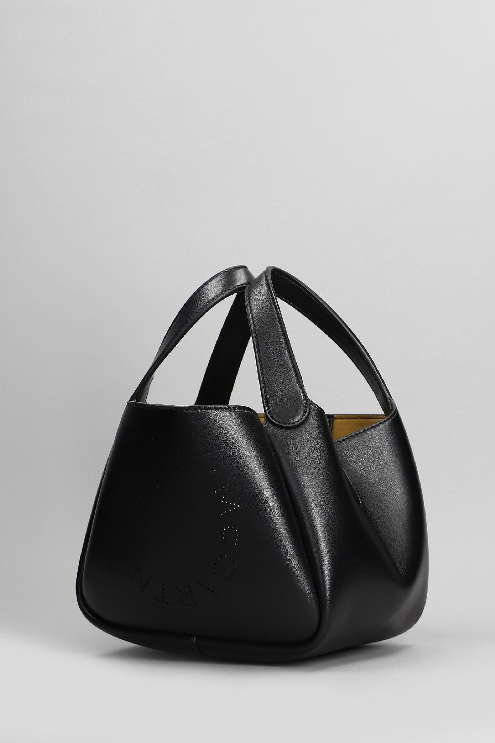 Deliberti Stella McCartney Borsa A Spalla In Poliuretano Nero Cod. 399067 - Deliberti The Luxury Shopping