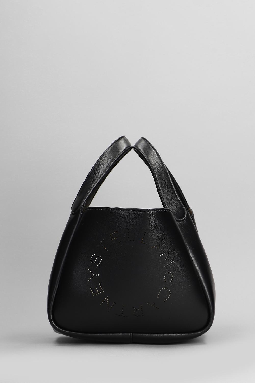 Deliberti Stella McCartney Borsa a spalla in poliuretano nero cod. 399067 - Deliberti The Luxury Shopping