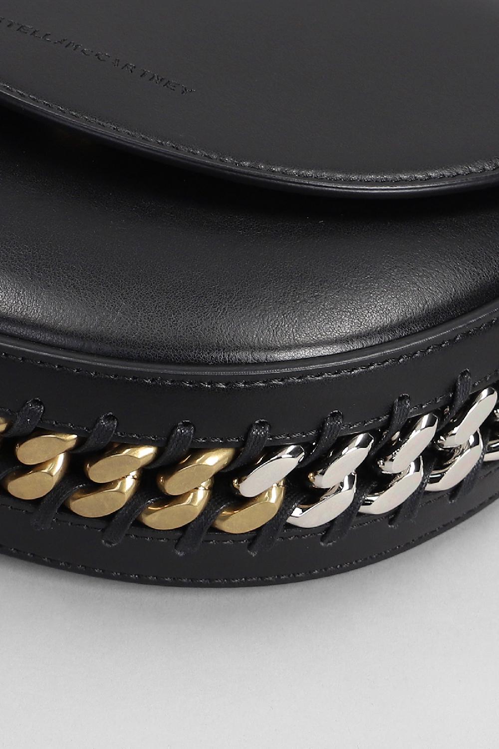 Deliberti Stella McCartney Borsa A Spalla Medium Flap In Poliammide Nera Cod. 372526 - Deliberti The Luxury Shopping