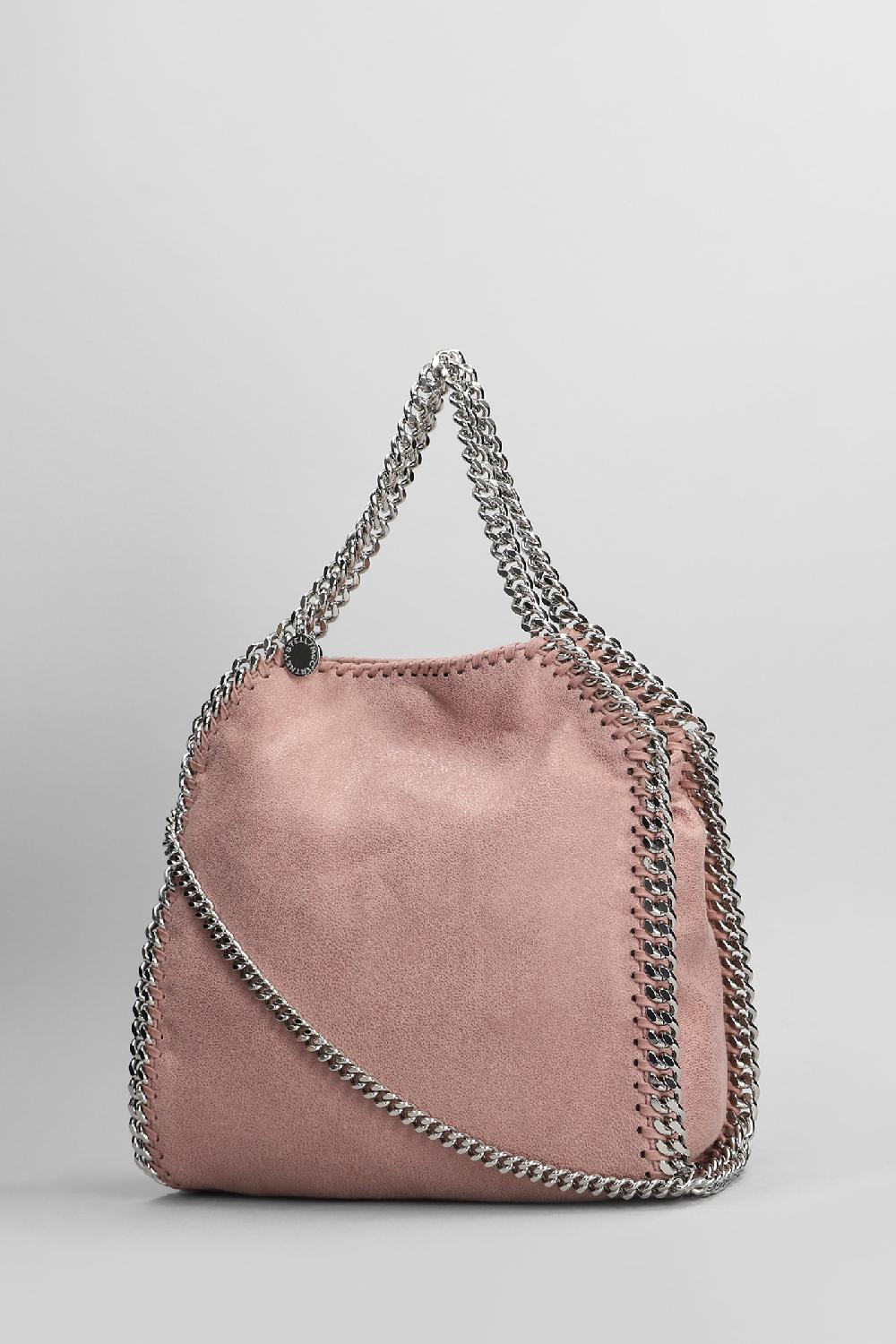 Deliberti Stella McCartney Borsa A Spalla Mini Falabella In Poliestere Rosa Cod. 398840 - Deliberti The Luxury Shopping