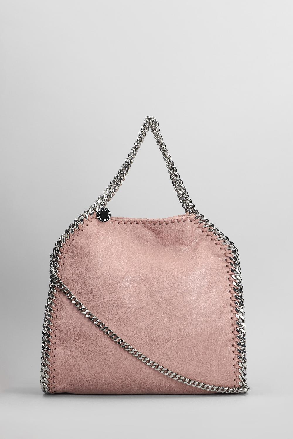 Deliberti Stella McCartney Borsa a spalla mini falabella in poliestere rosa cod. 398840 - Deliberti The Luxury Shopping