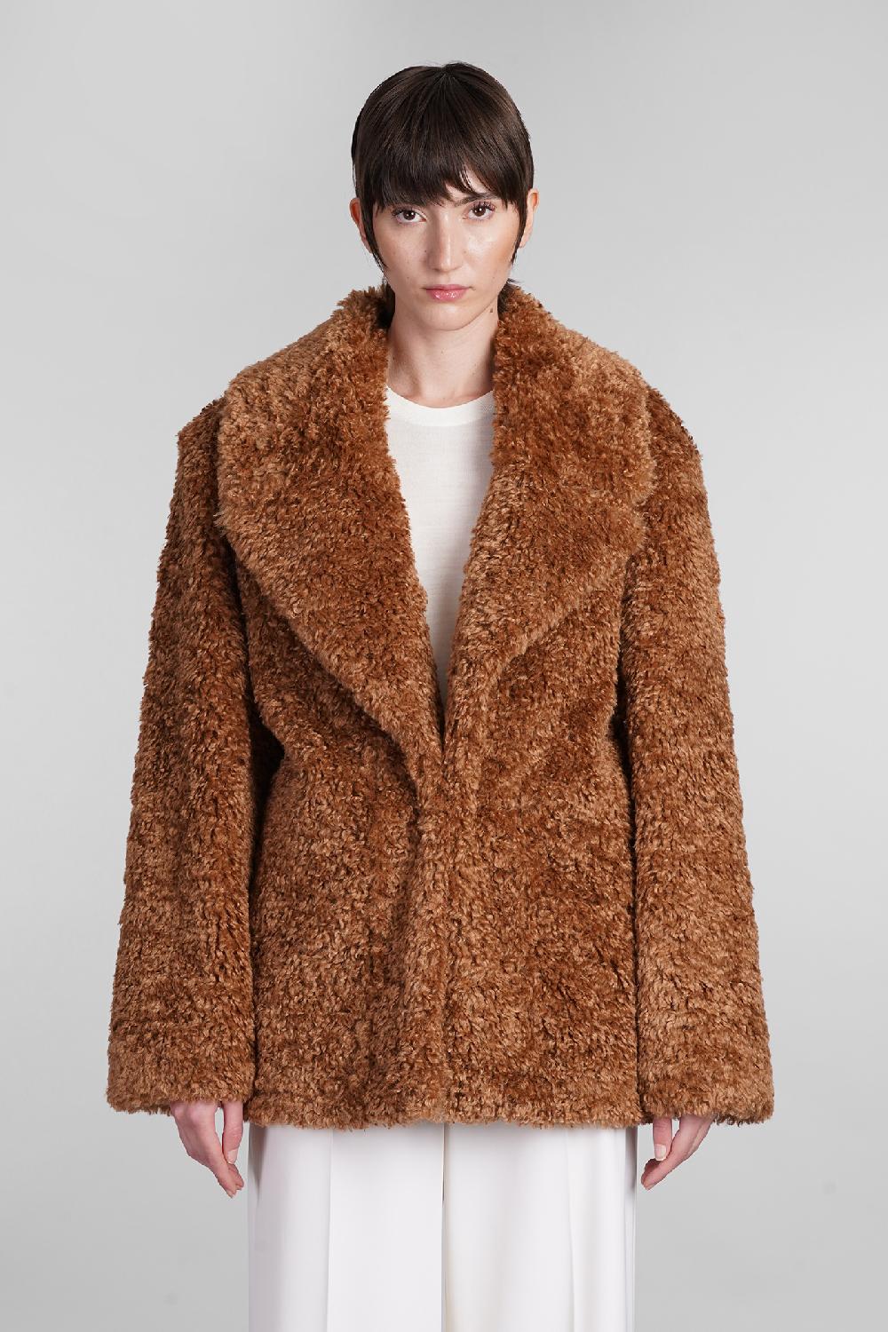 Deliberti Stella McCartney Cappotto in cupro marrone cod. 401621 - Deliberti The Luxury Shopping