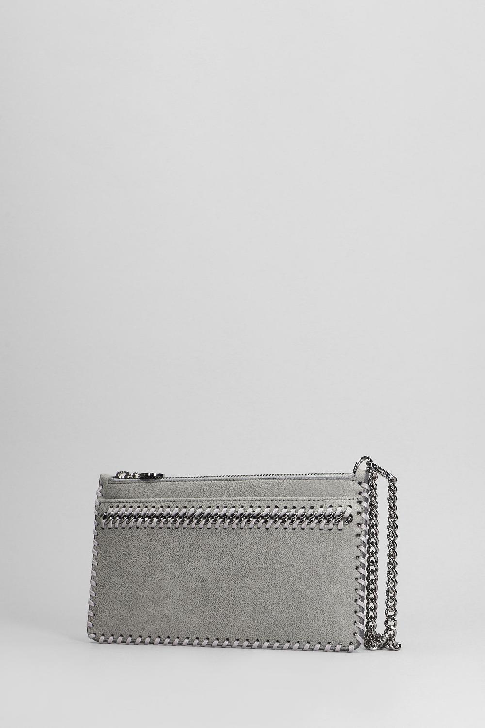 Deliberti Stella McCartney Pochette Falabella Clutch In Poliestere Grigio Cod. 401624 - Deliberti The Luxury Shopping