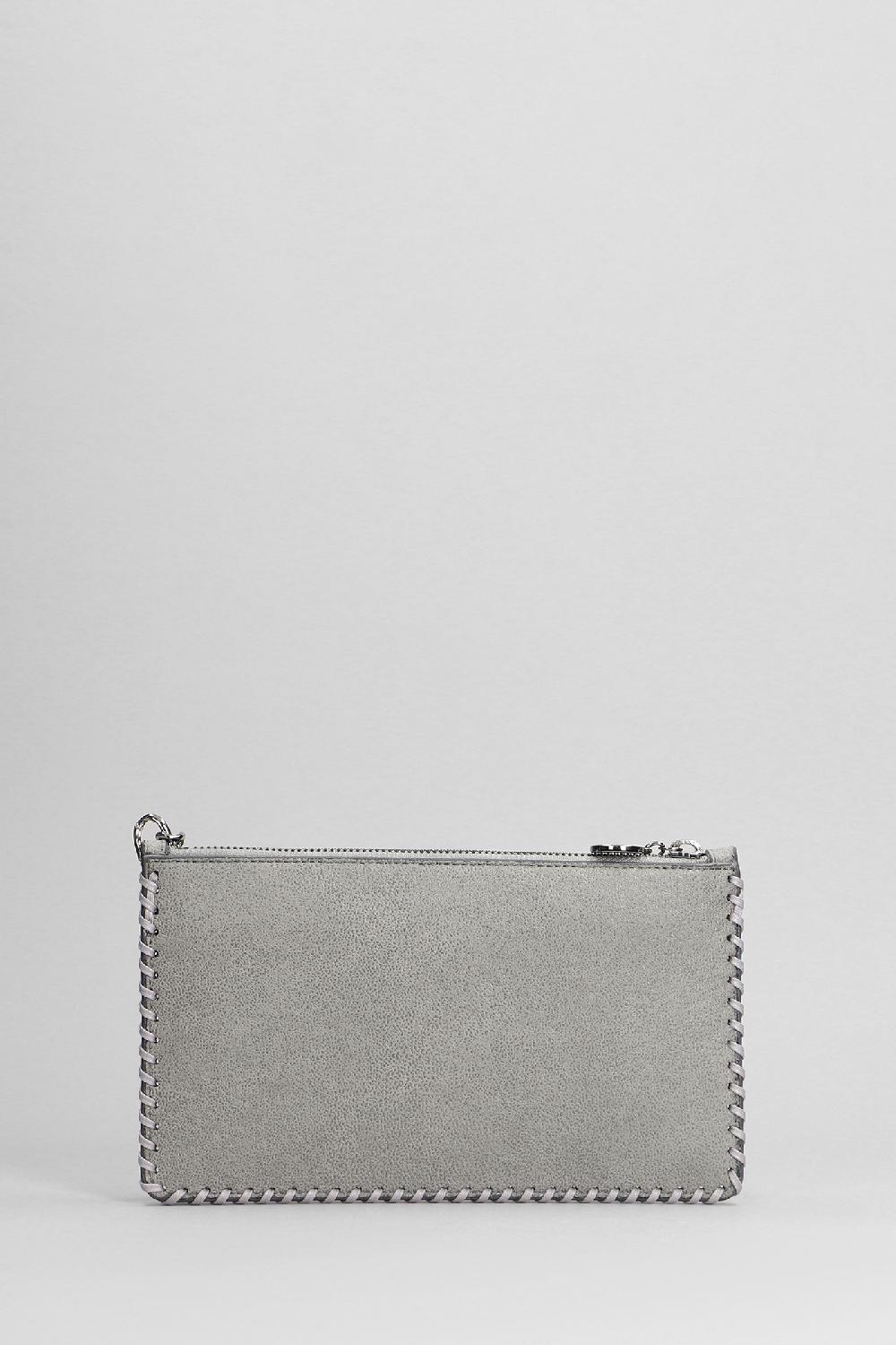 Deliberti Stella McCartney Pochette Falabella Clutch In Poliestere Grigio Cod. 401624 - Deliberti The Luxury Shopping