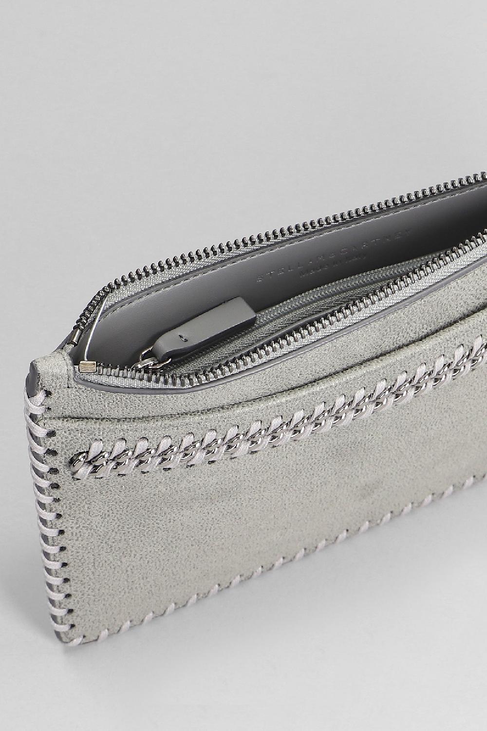 Deliberti Stella McCartney Pochette Falabella Clutch In Poliestere Grigio Cod. 401624 - Deliberti The Luxury Shopping