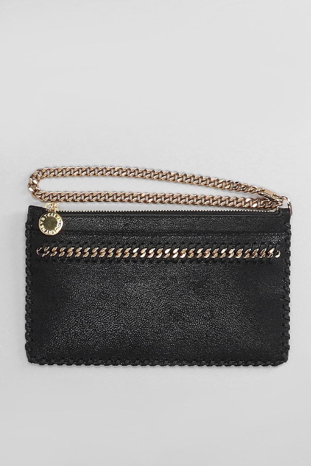 Deliberti Stella McCartney Pochette Falabella Clutch In Poliestere Nero Cod. 401625 - Deliberti The Luxury Shopping