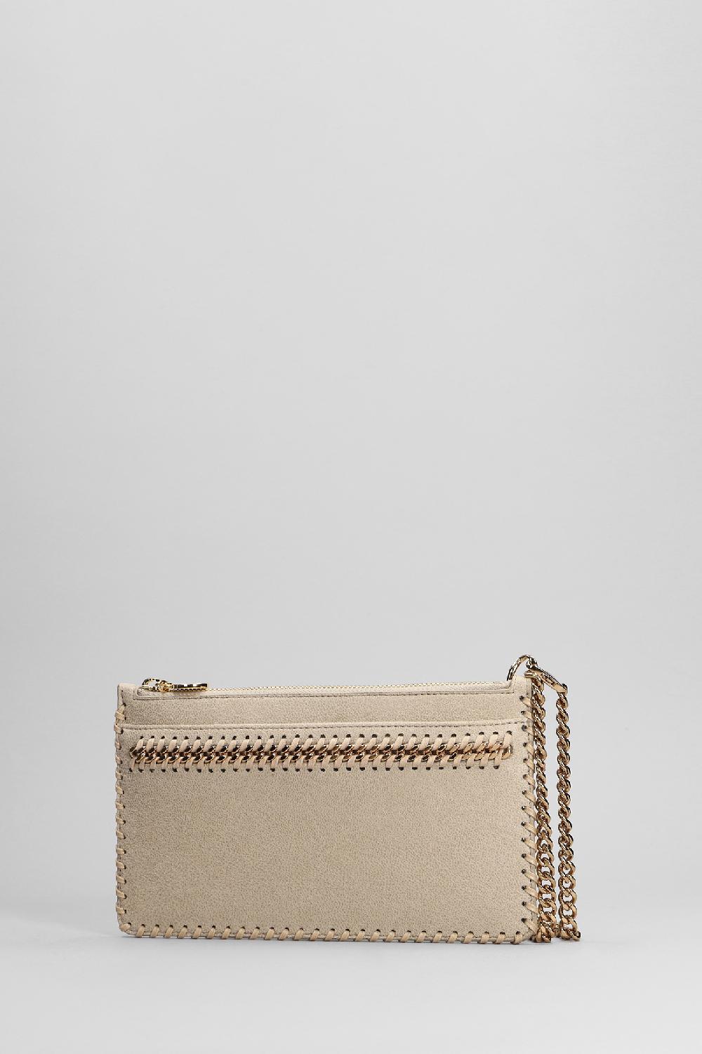 Deliberti Stella McCartney Pochette Falabella Clutch In Poliestere Beige Cod. 401628 - Deliberti The Luxury Shopping