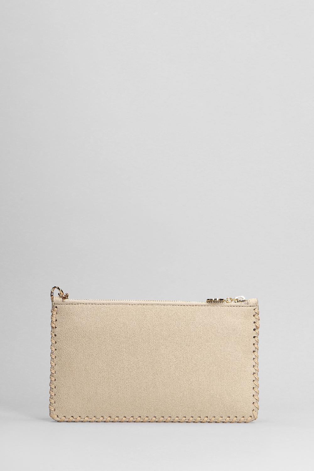 Deliberti Stella McCartney Pochette Falabella Clutch In Poliestere Beige Cod. 401628 - Deliberti The Luxury Shopping
