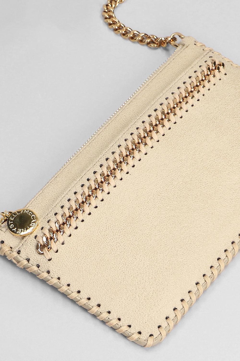 Deliberti Stella McCartney Pochette Falabella Clutch In Poliestere Beige Cod. 401628 - Deliberti The Luxury Shopping