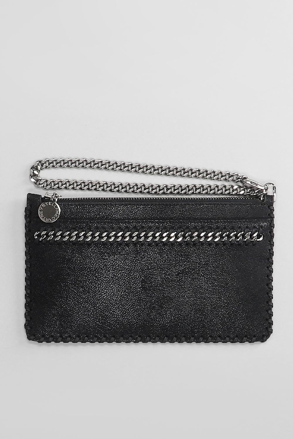 Deliberti Stella McCartney Pochette Falabella Clutch In Poliestere Nero Cod. 401629 - Deliberti The Luxury Shopping