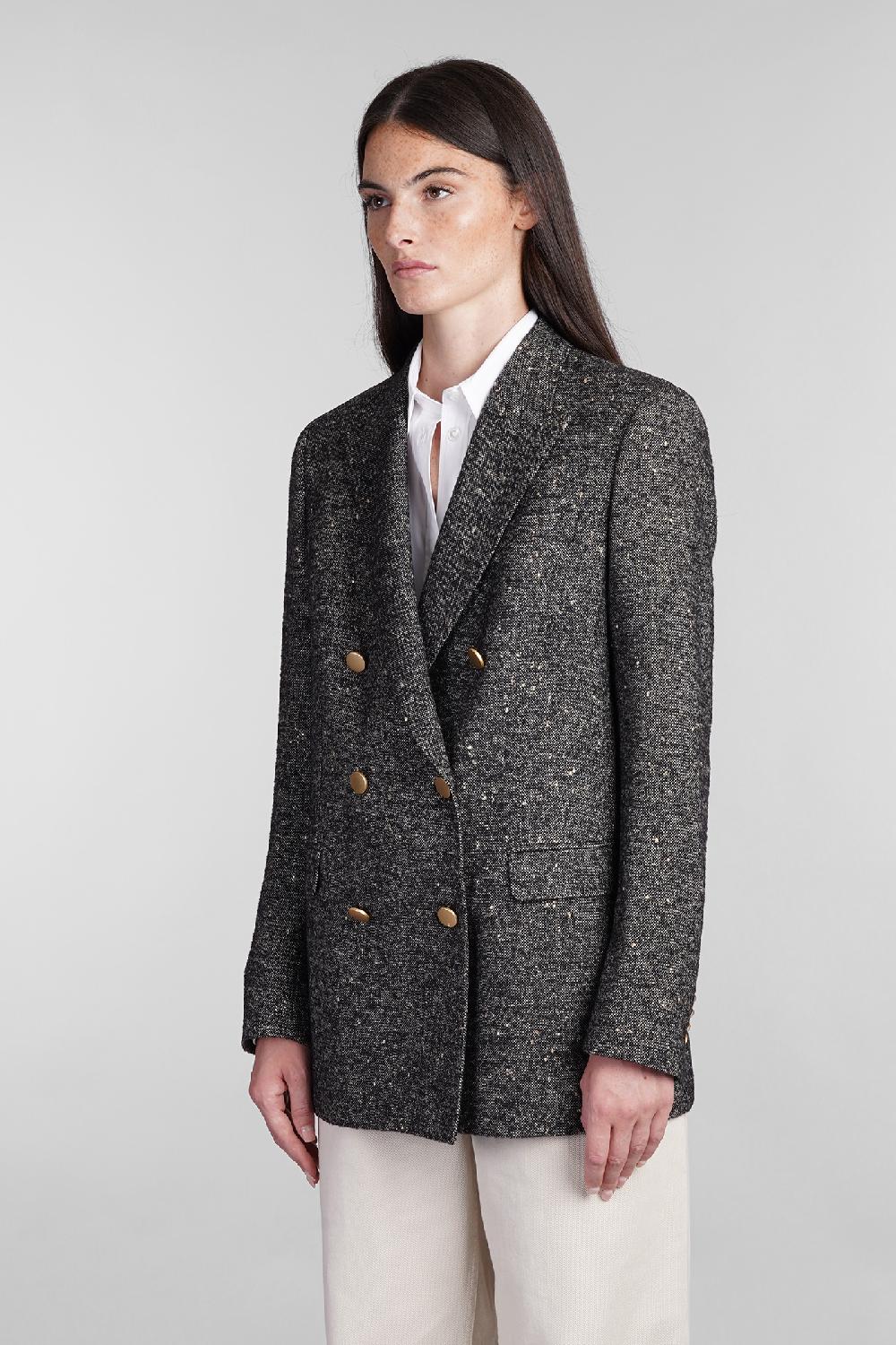 Deliberti Tagliatore 0205 Blazer J Jasmine10b In Lana Nera Cod. 404368 - Deliberti The Luxury Shopping