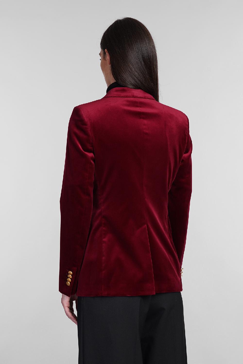 Deliberti Tagliatore 0205 Blazer J Parigi10b In Cotone Bordeaux Cod. 404369 - Deliberti The Luxury Shopping