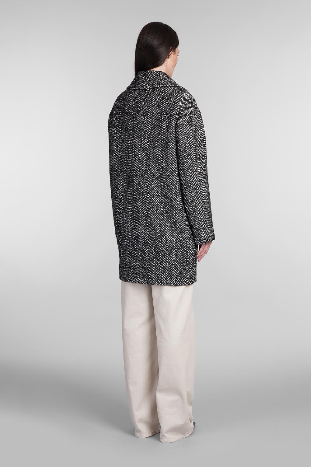 Deliberti Tagliatore 0205 Cappotto Astrid In Lana Nera Cod. 405131 - Deliberti The Luxury Shopping