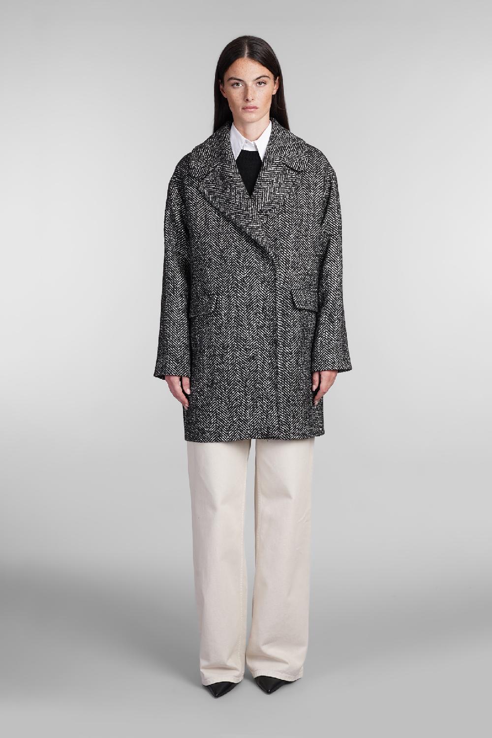 Deliberti Tagliatore 0205 Cappotto astrid in lana nera cod. 405131 - Deliberti The Luxury Shopping