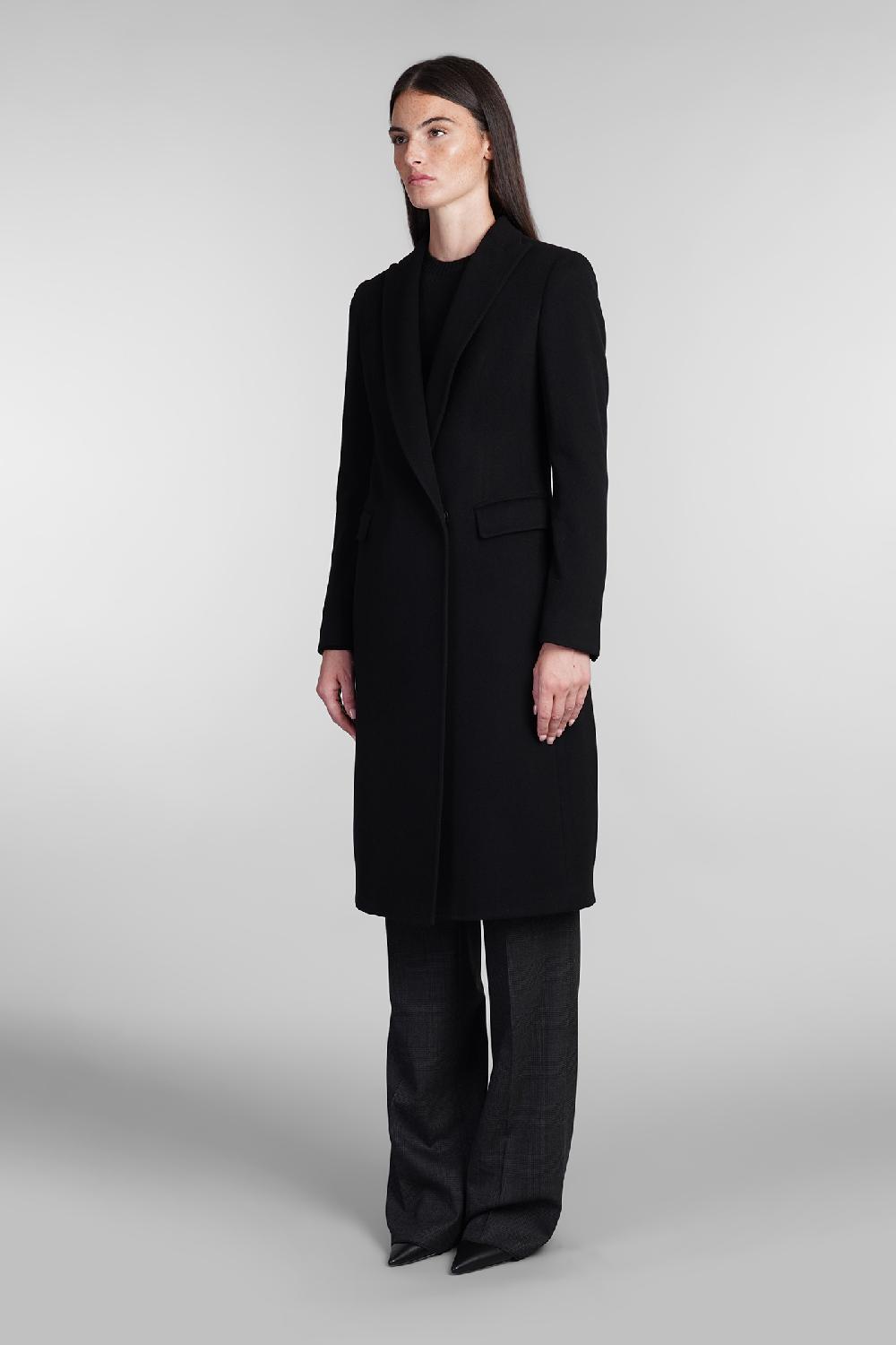 Deliberti Tagliatore 0205 Cappotto C Zeudi In Lana Nera Cod. 404367 - Deliberti The Luxury Shopping