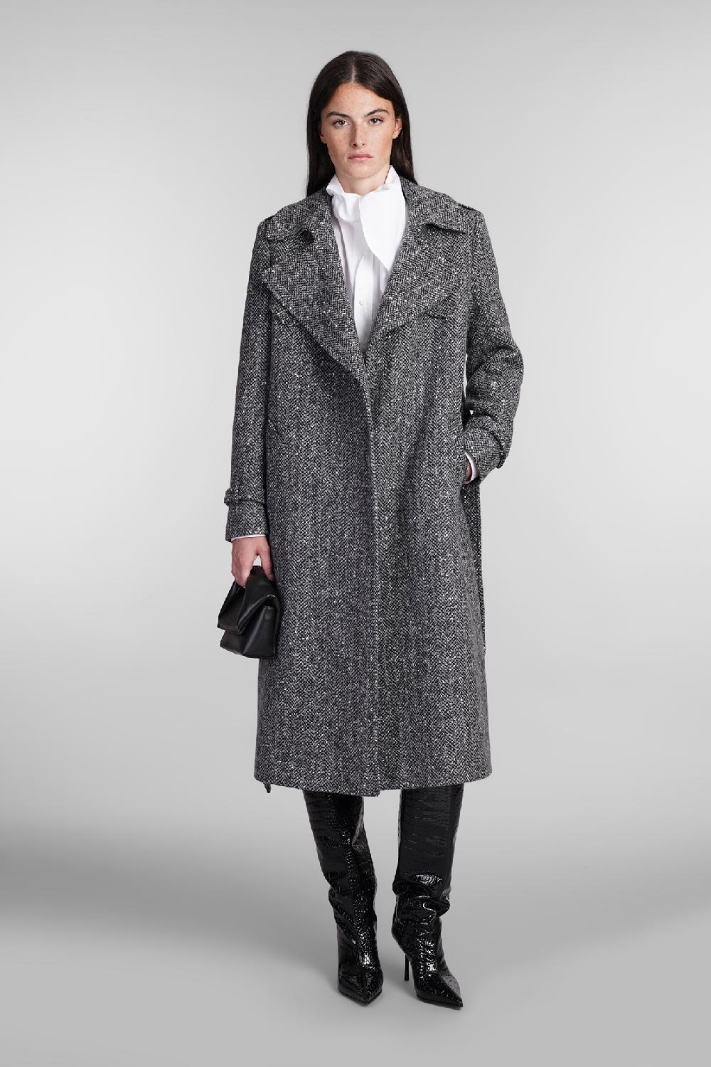 Deliberti Tagliatore 0205 Cappotto Carola In Lana Grigia Cod. 404364 - Deliberti The Luxury Shopping