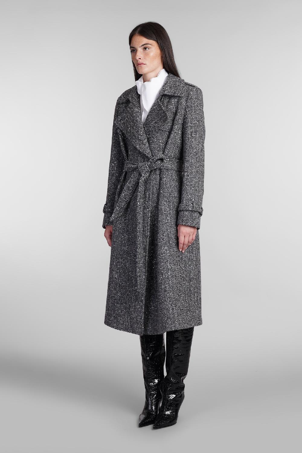 Deliberti Tagliatore 0205 Cappotto Carola In Lana Grigia Cod. 404364 - Deliberti The Luxury Shopping